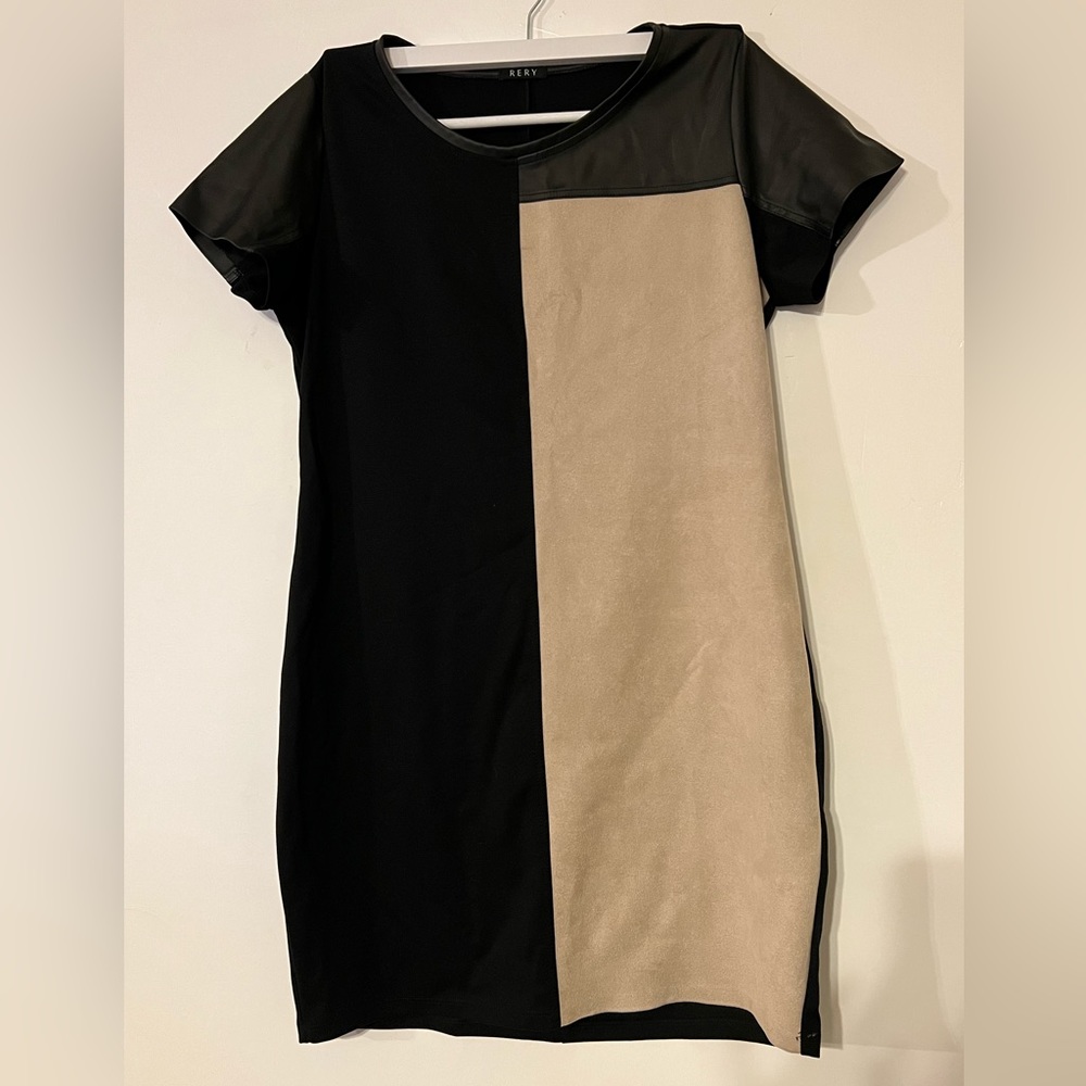 Black and Beige Dress